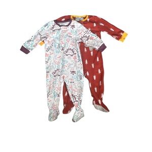 Bundle Carter’s and Koala kids Sleepwear Unisex Kids 12 months old. White/Brown